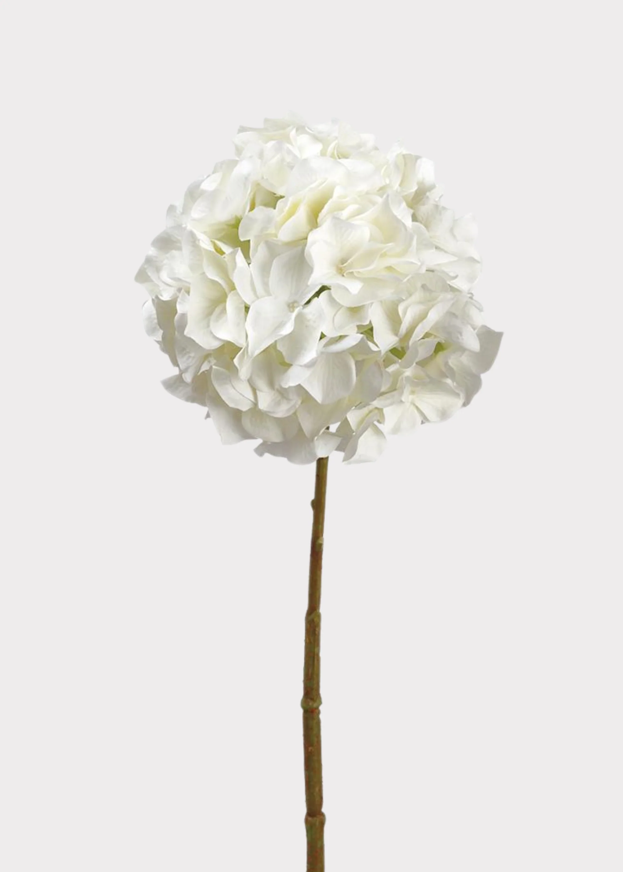 Artificial Hydrangea Blooming Flower in White - 21"