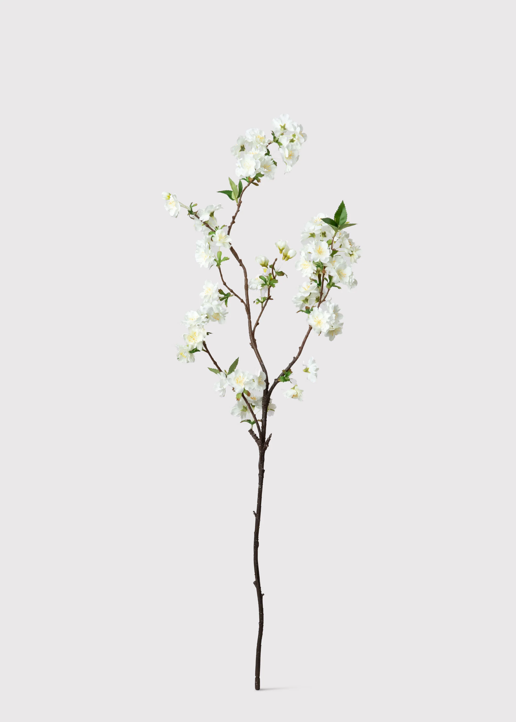 Cream White Artificial Cherry Blossom Branch - 36" - Image 3