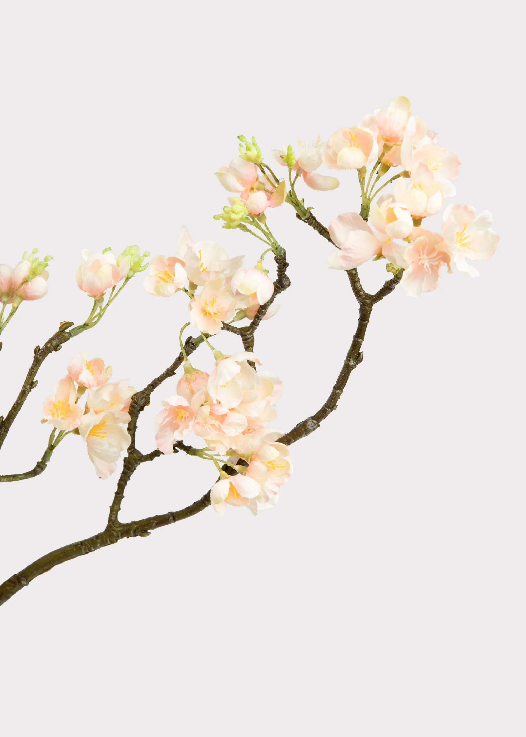 Fake Apple Blossom Spring Flower Branch in Peach - 35" - Image 2
