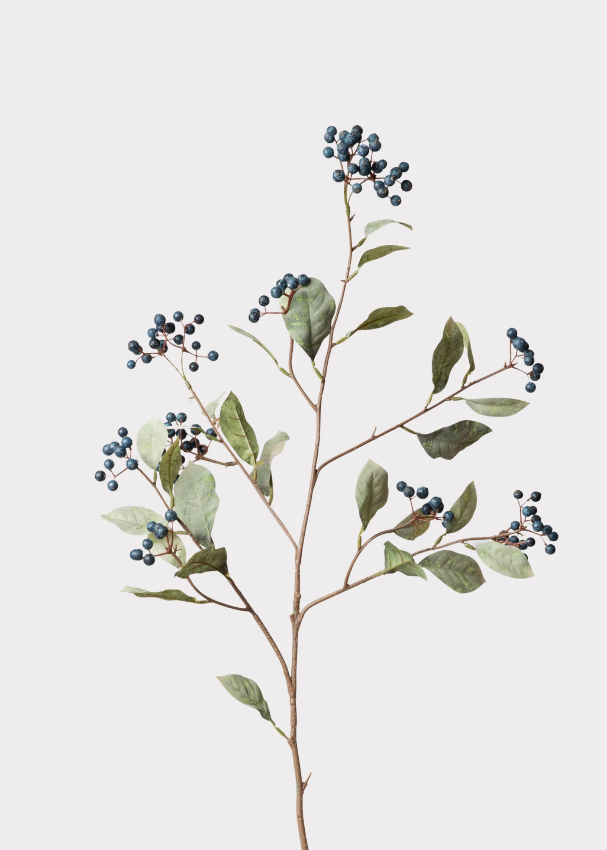 Faux Berry Branch in Blue - 41"