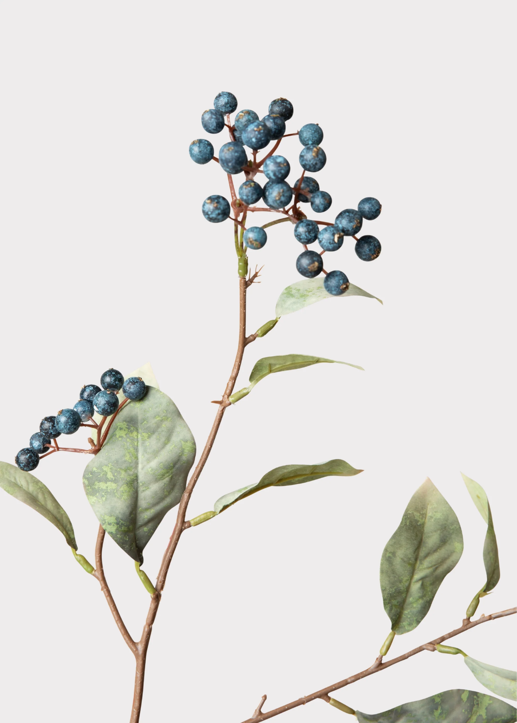 Faux Berry Branch in Blue - 41" - Image 2