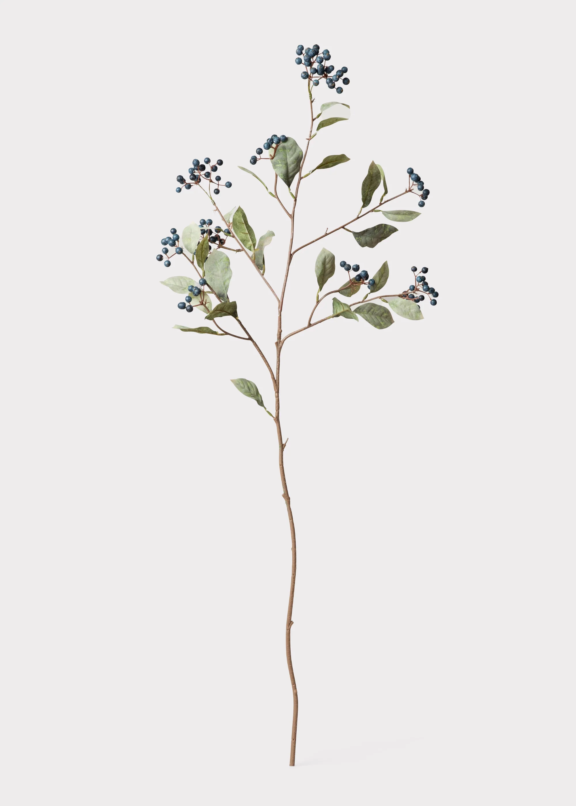 Faux Berry Branch in Blue - 41" - Image 3