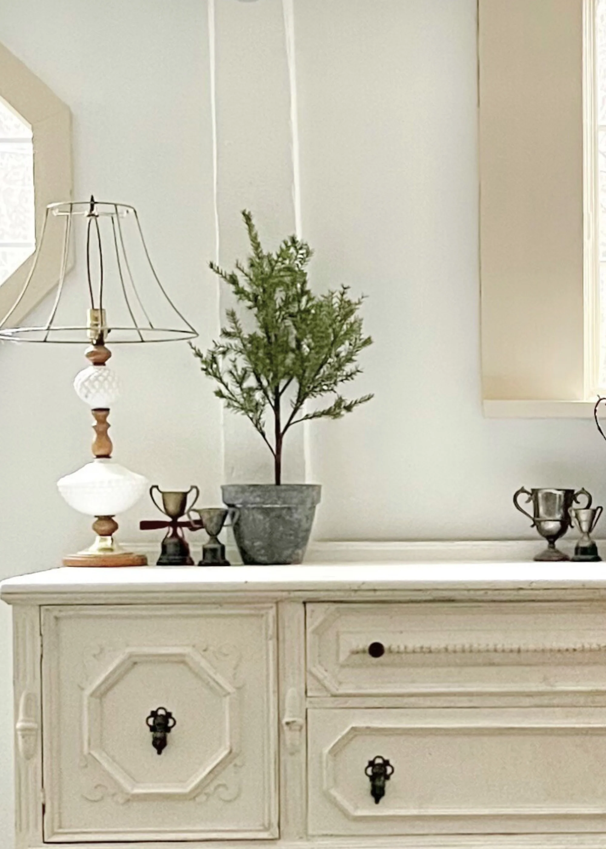 Table Top Faux Pine Tree in Pot - 19" - Image 3