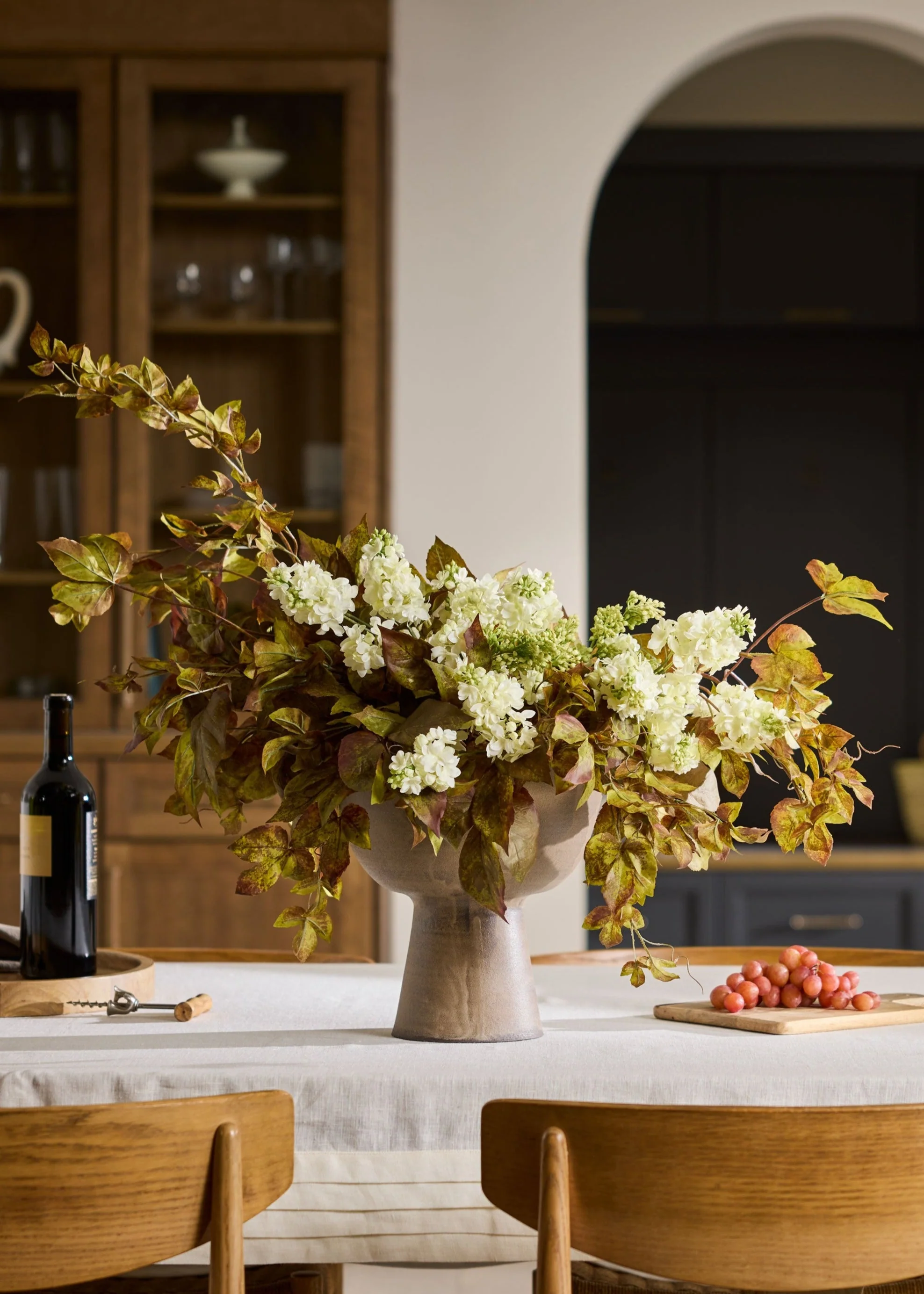 Faux Grape Ivy Garland Stem in Green Eggplant - 48" - Image 4