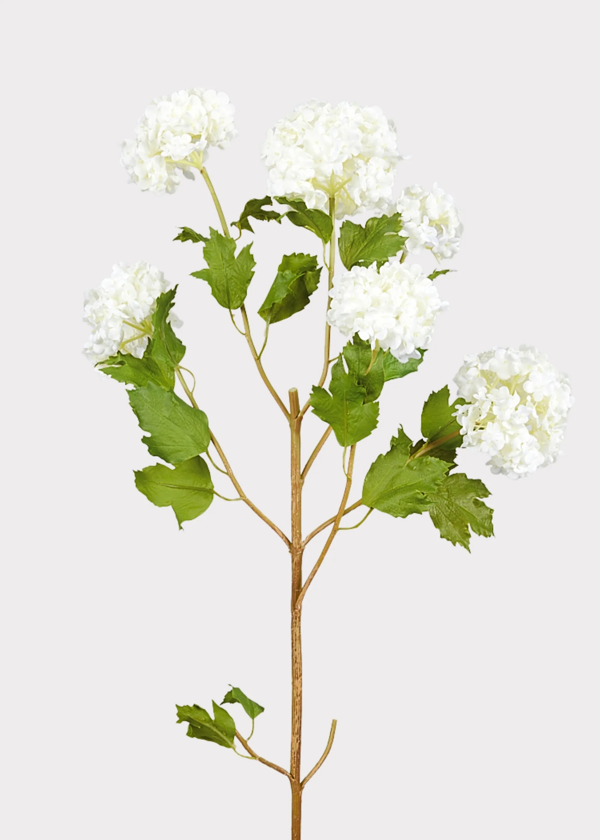 Faux Snowball Hydrangea in Crisp White - 43.5" - Image 2