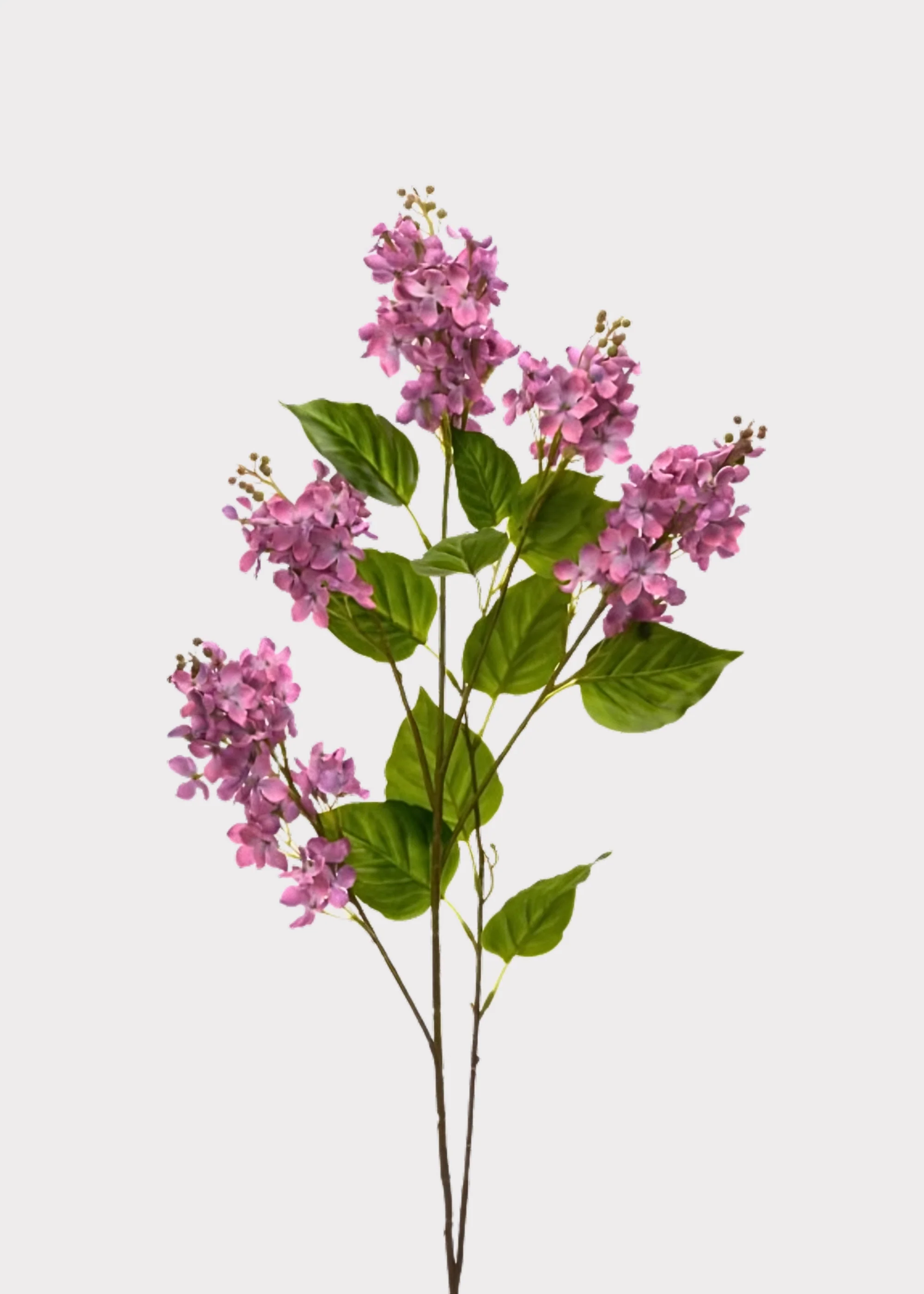 Purple Fuchsia Artificial Spring Lilac Flower Branch - 40"