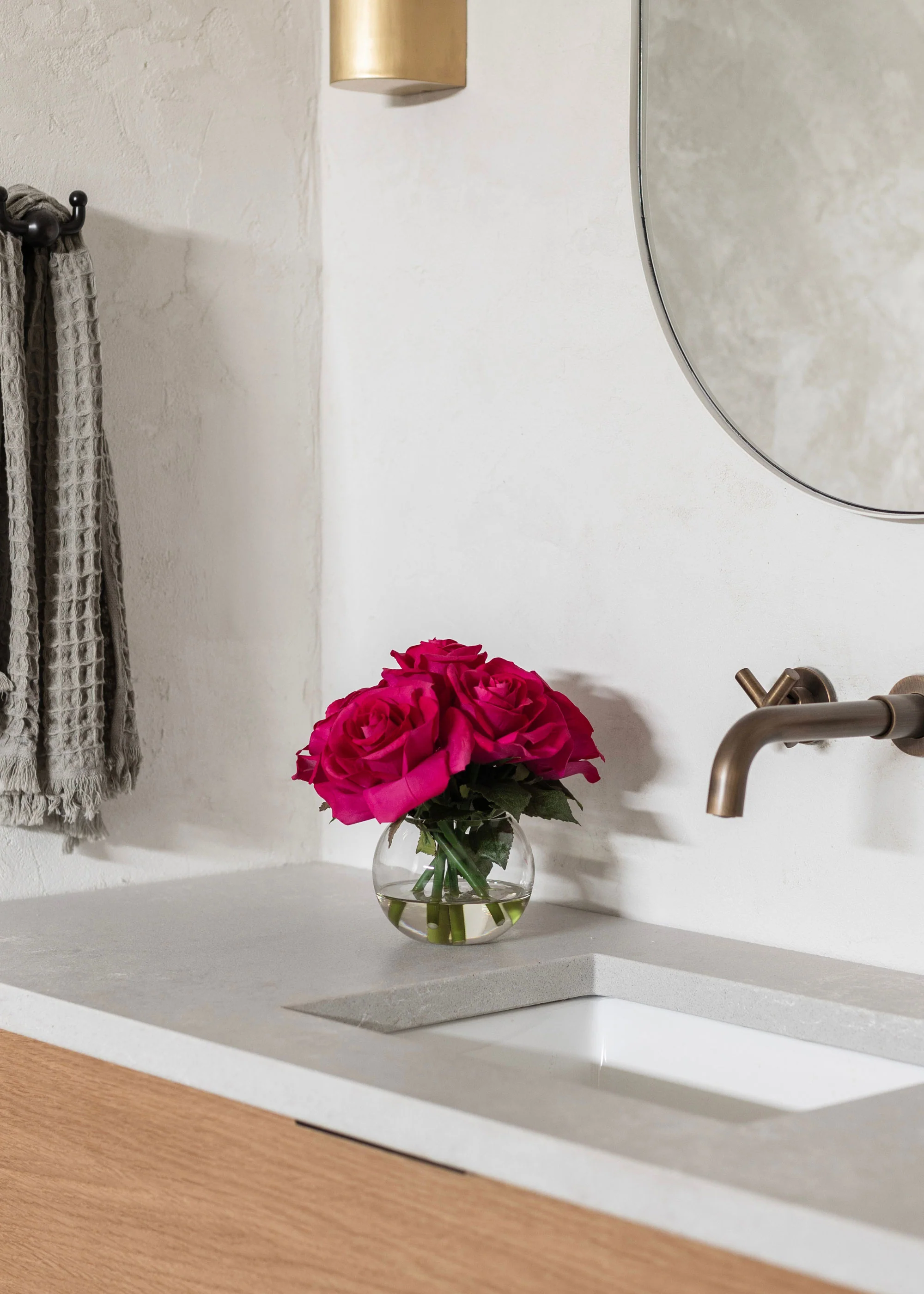 Real Touch Rose Arrangement - 7.75" - Image 2