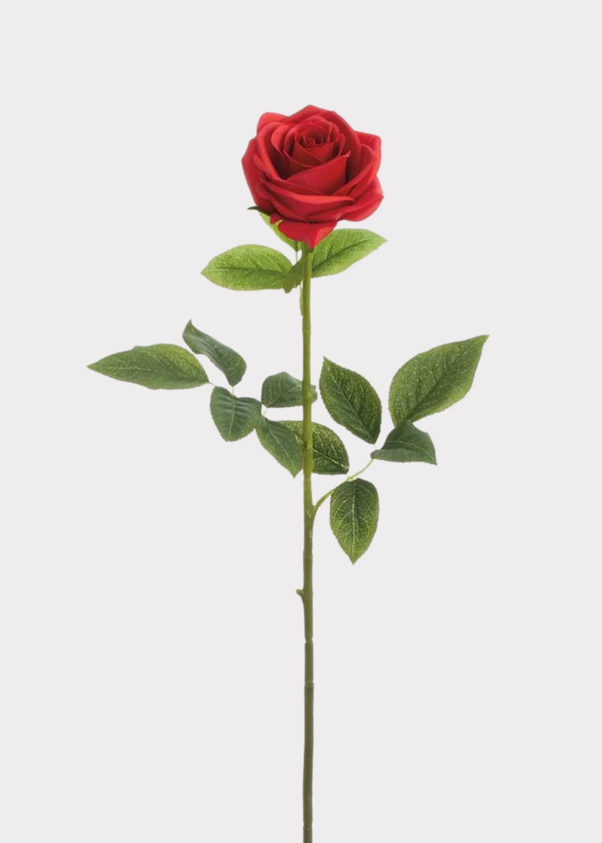 Red Real Touch Rose Artificial Flower - 27"