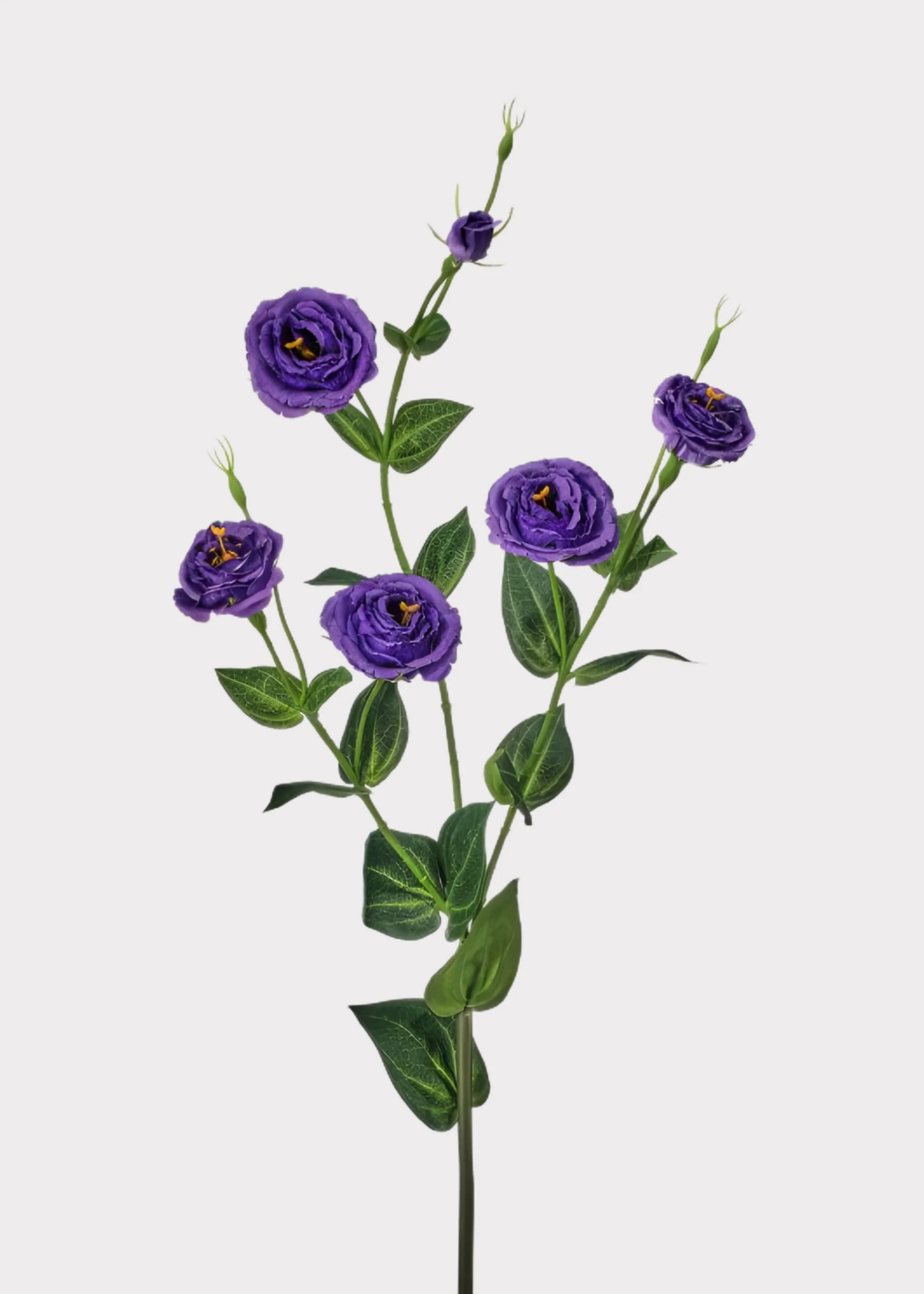 Tall Lisianthus Artificial Flower Spray in Purple - 36"