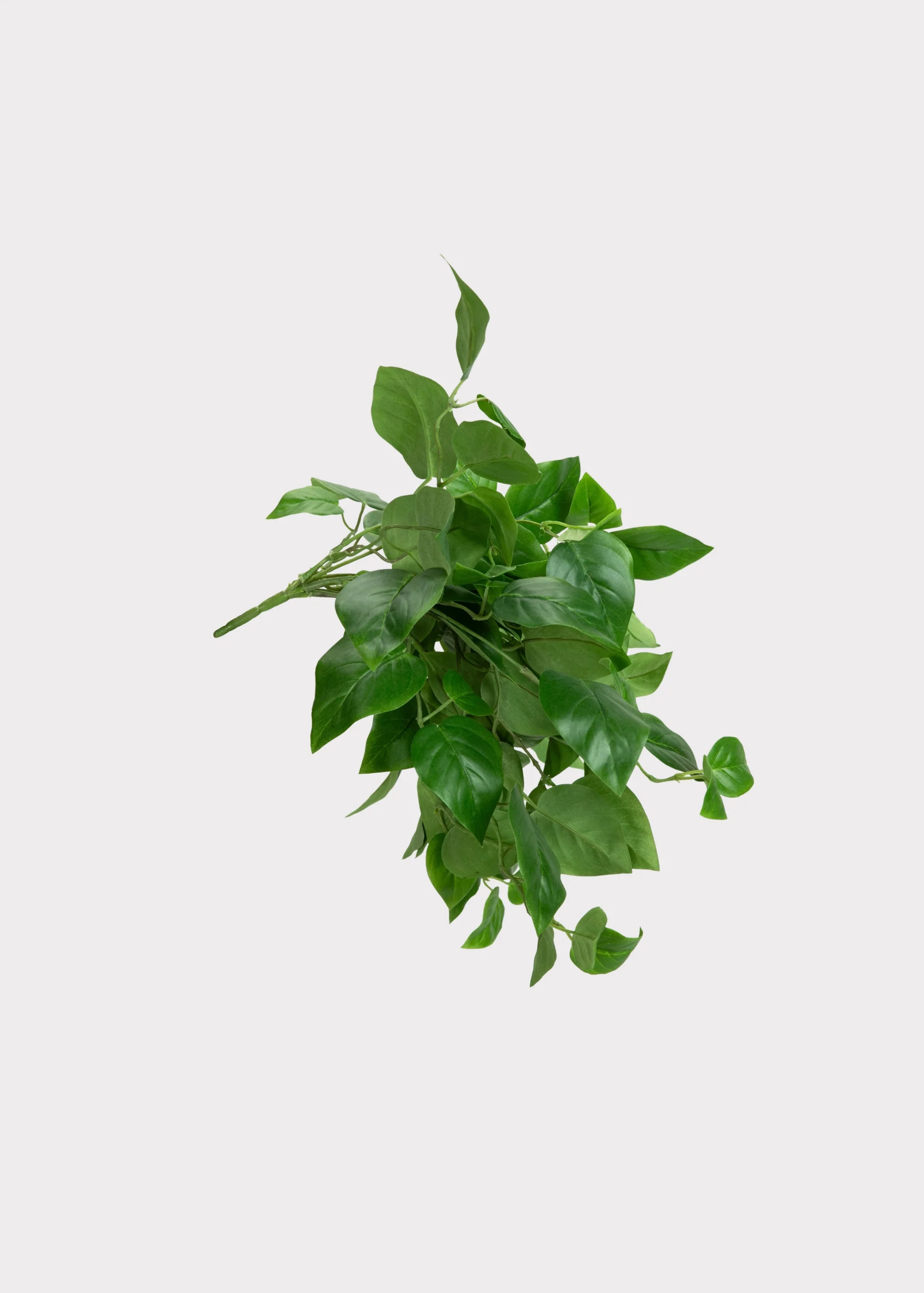 UV Treated Fake Indoor/Outdoor Hanging Philodendron Plant - 16" - Image 3