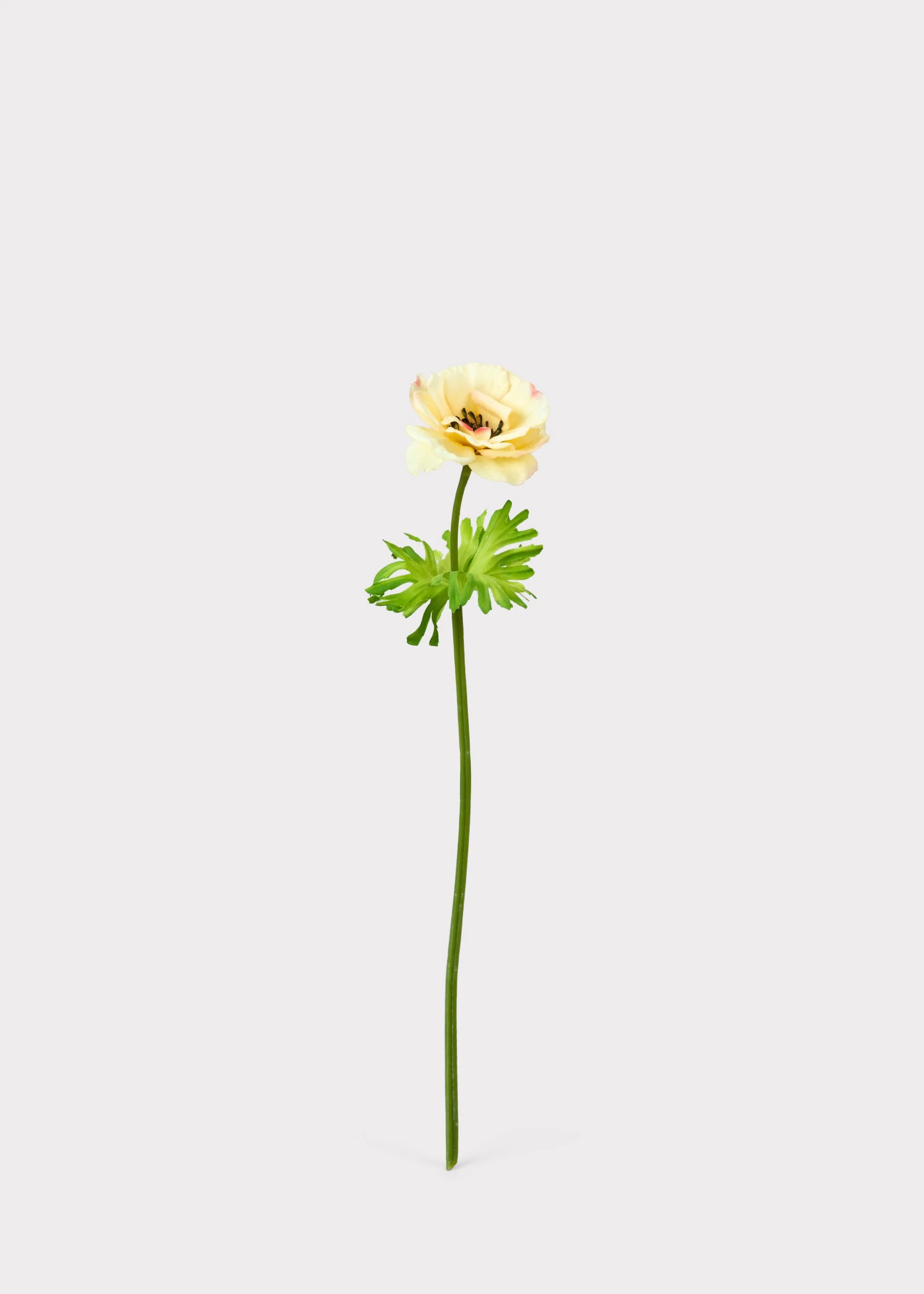 Yellow Real Touch Artificial Buttercup Fake Flower - 20.5" - Image 4